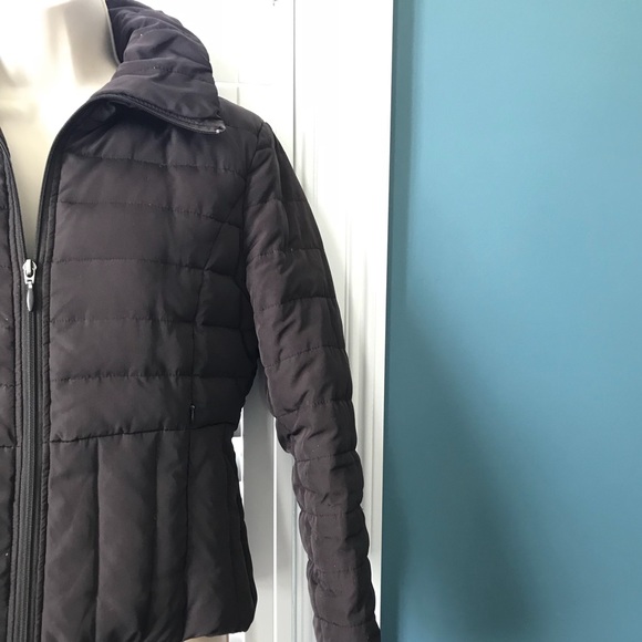 Kenneth Cole Reaction Small Brown Puffer Coat - Picture 4 of 7